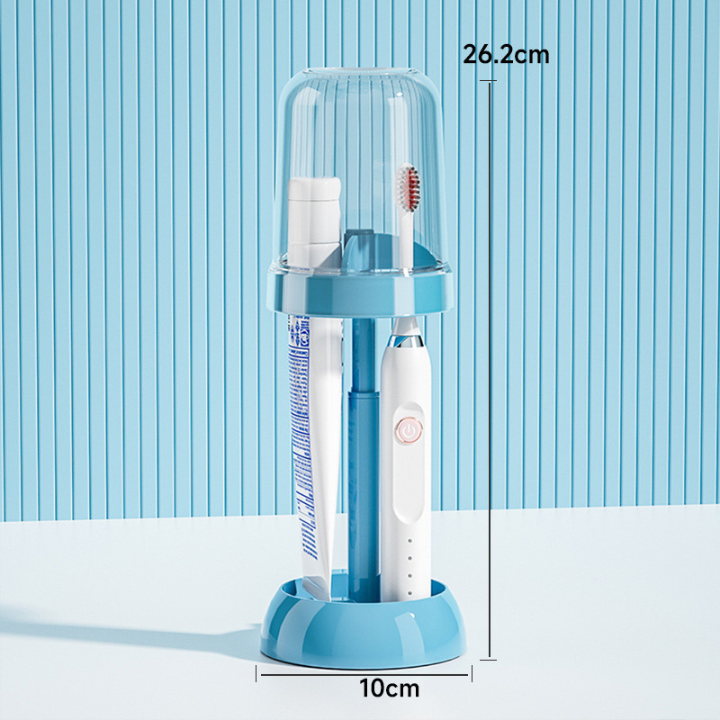 Wall Mounted Toothbrush Cup Holder Set For Bathroom Storage_voghion.com