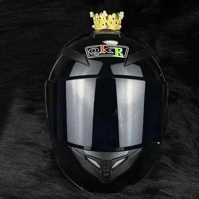 Motosiklet dəbilqələri — and Women's Helmet Ornaments - 1-medium-gold-crown