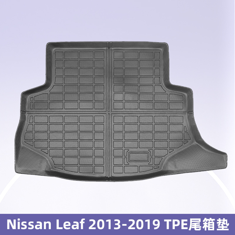 Aplicable a Nissan Leaf 2013 - 2019 TPE Foot Pads 3D All Weather Material Backpack Pad