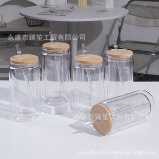 �羳�¿�16oz�������p�Ӳ�ɫpc�������ܱ�͸��÷ɭƿ���l��logo