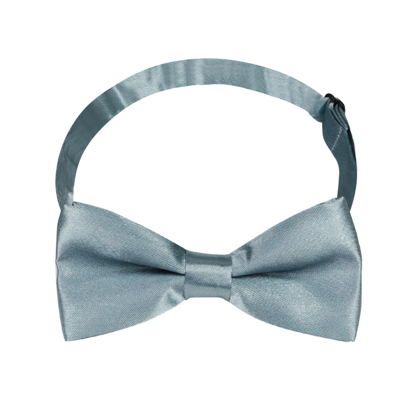 회색 어린이 나비 넥타이