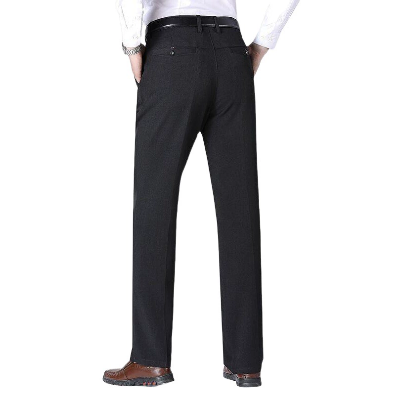 Брюки для папы, осенне-зимние утепленные брюки на флисовой подкладке, мужские свободные прямые повседневные брюки, мужские брюки среднего возраста для пожилых людей