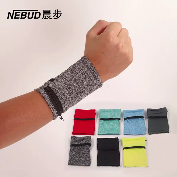 Spot Multi-Color Outdoor Sports Elastic Wrist Bag, Close-Fitting Running Storage Arm Bag, Anti-Theft Key Card Holder