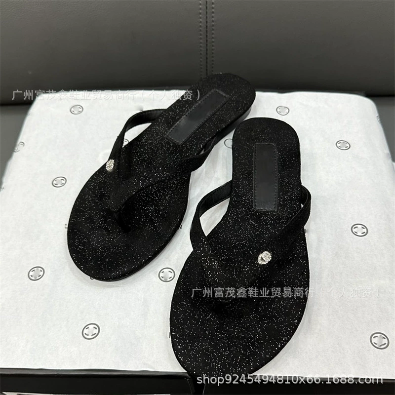 Сланцы, летние тапочки для отдыха, универсальный слайд, стиль Chanel, городской стиль