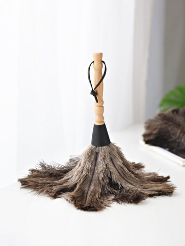 Ostrich feather wool duster Duster for electrical cabinets Cleaning home Feather duster Duster