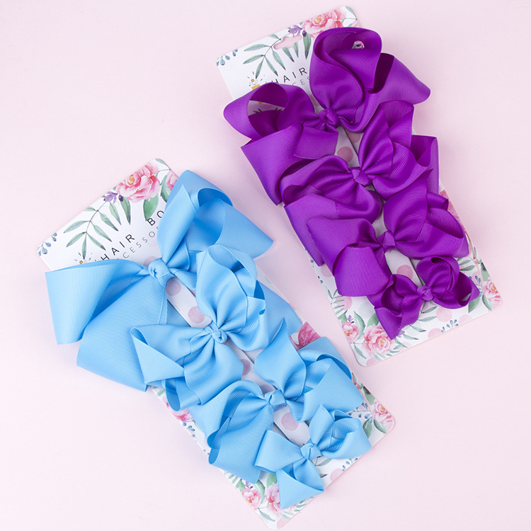 Wholesale Solid Color Bow Duckbill Clip Children's Hairpins Nihaojewelry display picture 22