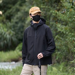 秋冬季软壳冲锋衣男女户外防泼水防风加绒保暖登山服骑行运动外套