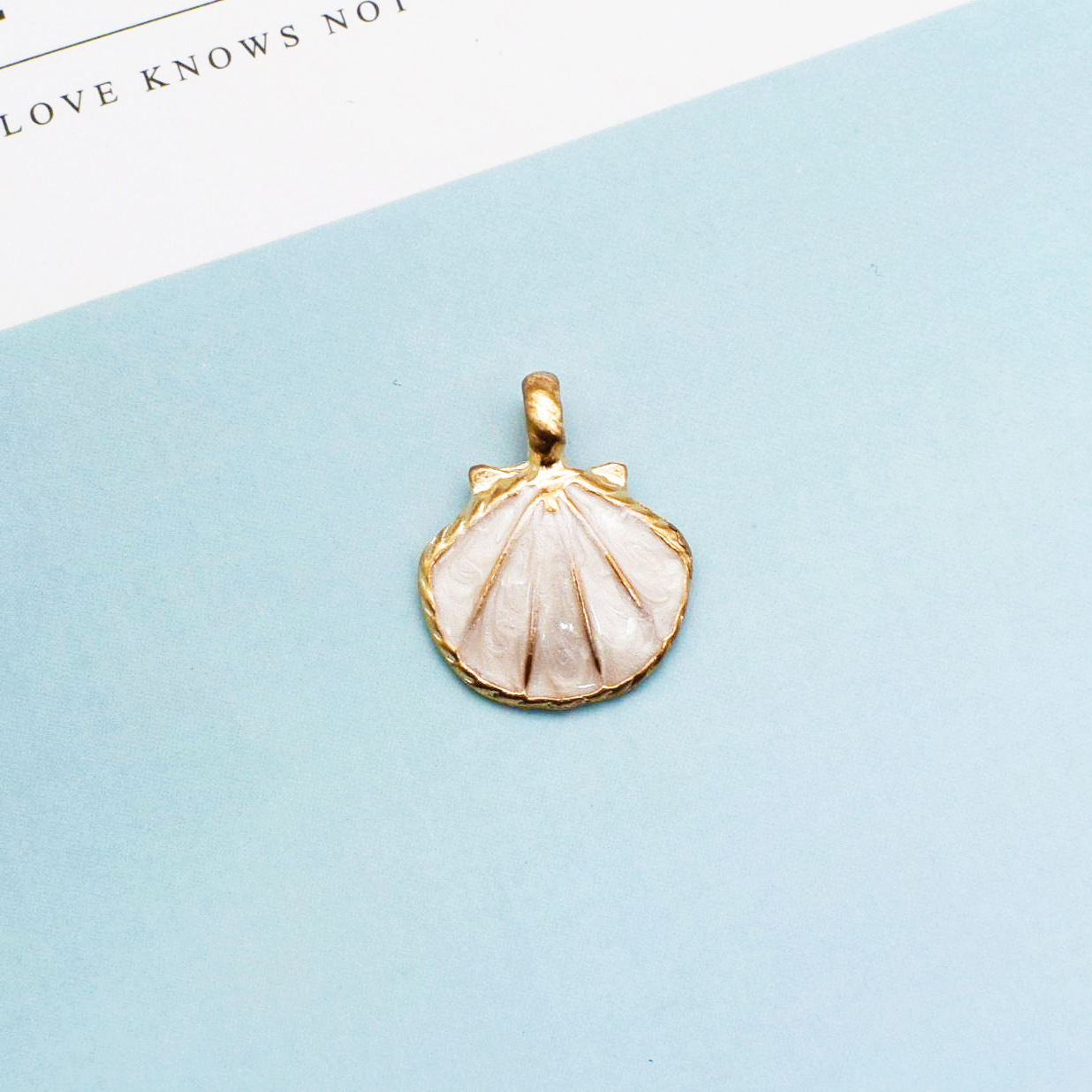 50g Weight Charms, Jewelry Accessories Classification 10 PCS/Package Quantity Alloy Material Shell Pattern Enamel Design Simple Style Style 10 PCS/Package Alloy Shell 3