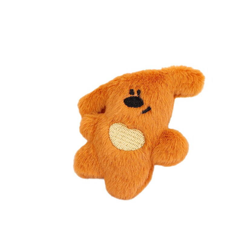 漫画の頭が曲がったクマのバッグペンダントぬいぐるみ子犬 diy ブローチアクセサリー親友カップルガールハートペンダント|undefined