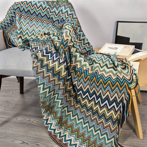 Bohemian Sofa Blanket Throw Blanket Summer Knitted Blanket Office Nap Blanket Air Conditioning Blanket Bed Blanket