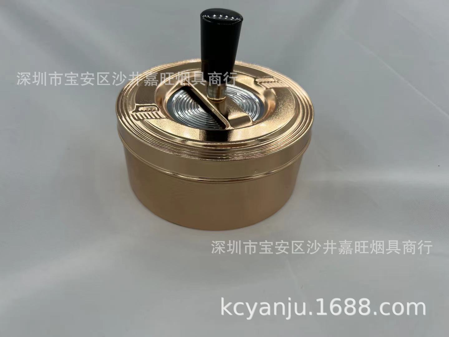 (2개) K917AA 프레스 회전 금속 재떨이 패션 밀봉 홈 재떨이 카운터 재떨이