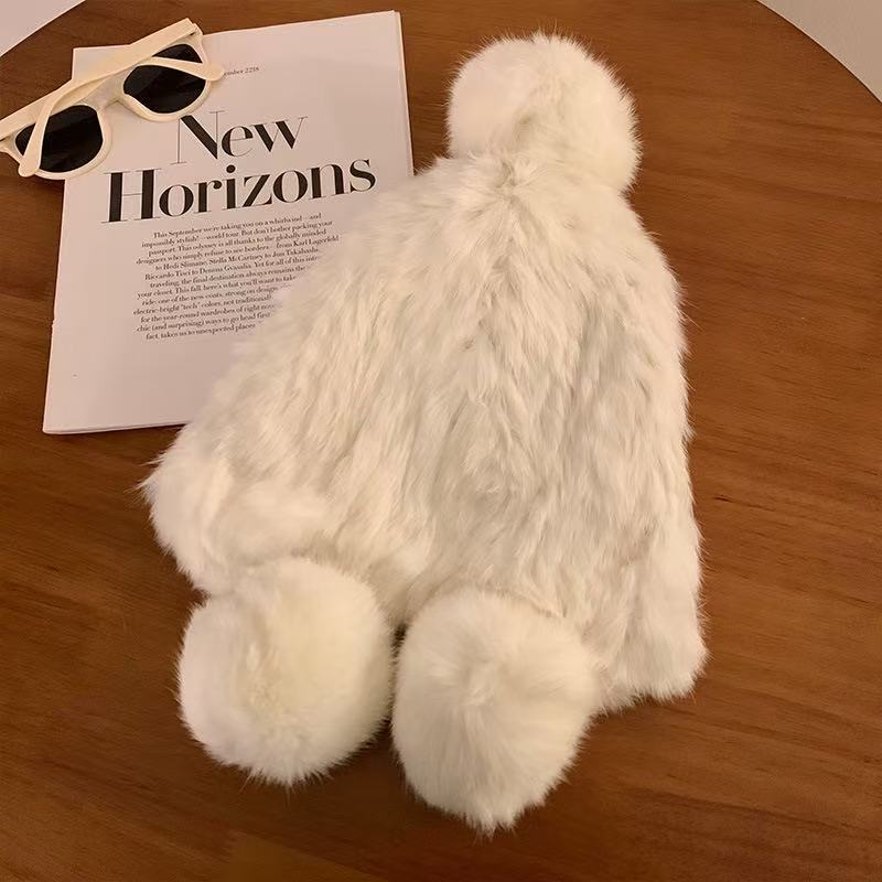 Double ball cap-white