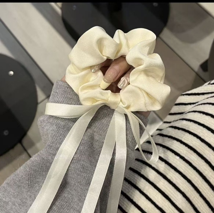 少女心樱桃大肠发圈韩系蕾丝头绳高级感温柔丸子头皮筋发绳女特|undefined