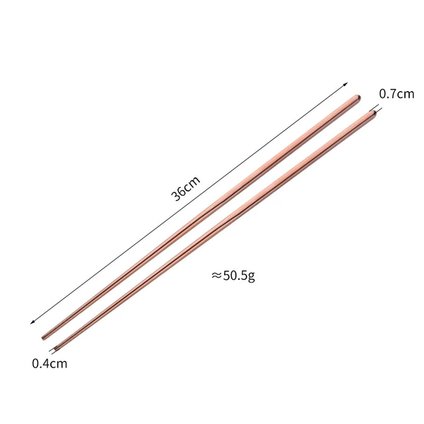 A071 Fried Chopsticks-Rose Gold