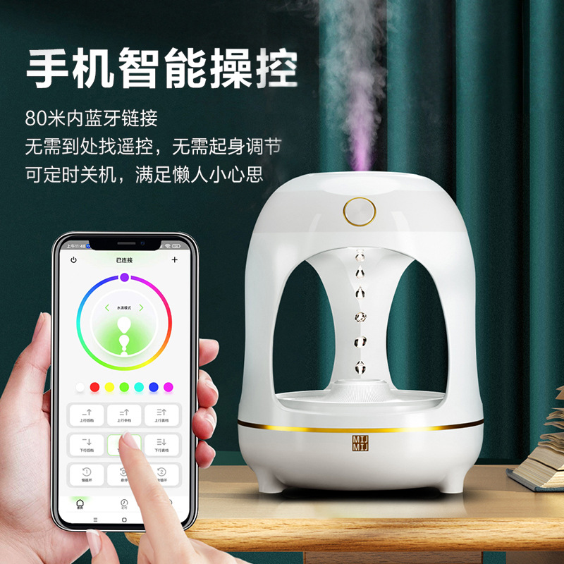 Anti-Gravedad humidificador gota de agua reflujo hogar Mute gran capacidad de pulverización pequeño humidificador de aire USB máquina de aromaterapia