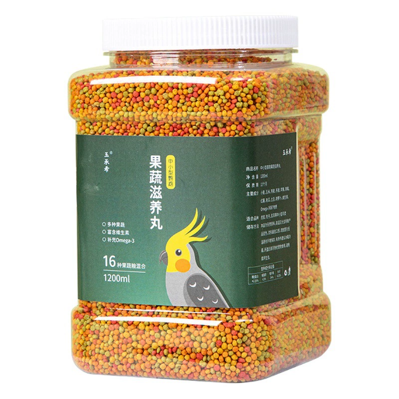 Попугай фруктовые и овощные Питательные таблетки пион Тигровая кожа Xuanfeng корм для птиц смешанный корм компаньон маленький и средний размер Попугай корм для птиц