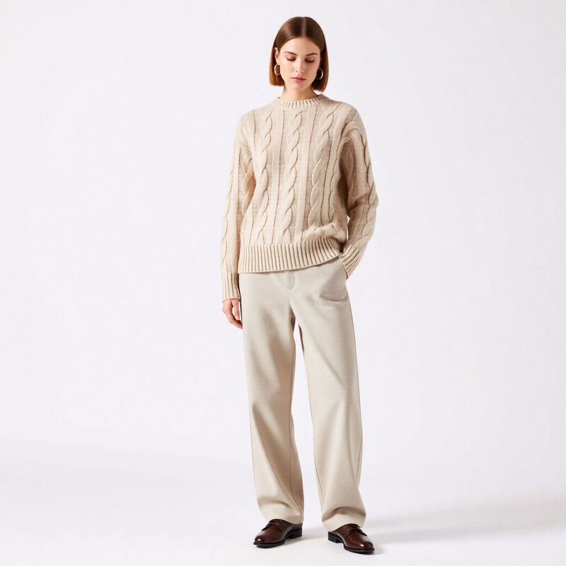 Cos Same Style Camel Velvet Texture Twist Round Neck Knitwear Knitwear Autumn and Winter Lazy Style Loose Bottoming Woolen Knitwear Cos Same Style Camel Velvet Texture Twist Round Neck Knitwear Knitwear Autumn and Winter Lazy Style Loose Bottoming Woolen Knitwear