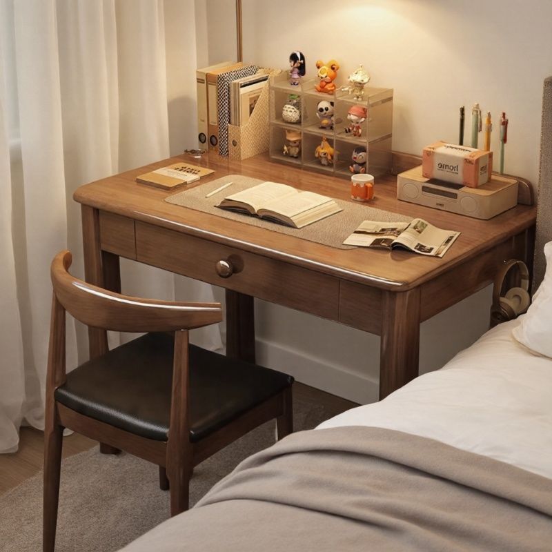 Solid Wood Desk, Home Office Desk, 70/80/90cm Writing Desk, Bedroom Student Study Desk, Small Apartment Computer Desk