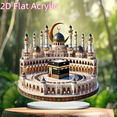 クロスボーダー新作月レトロ建築シリーズアクリルオフィスリビングデスクトップ置物理想プレゼント