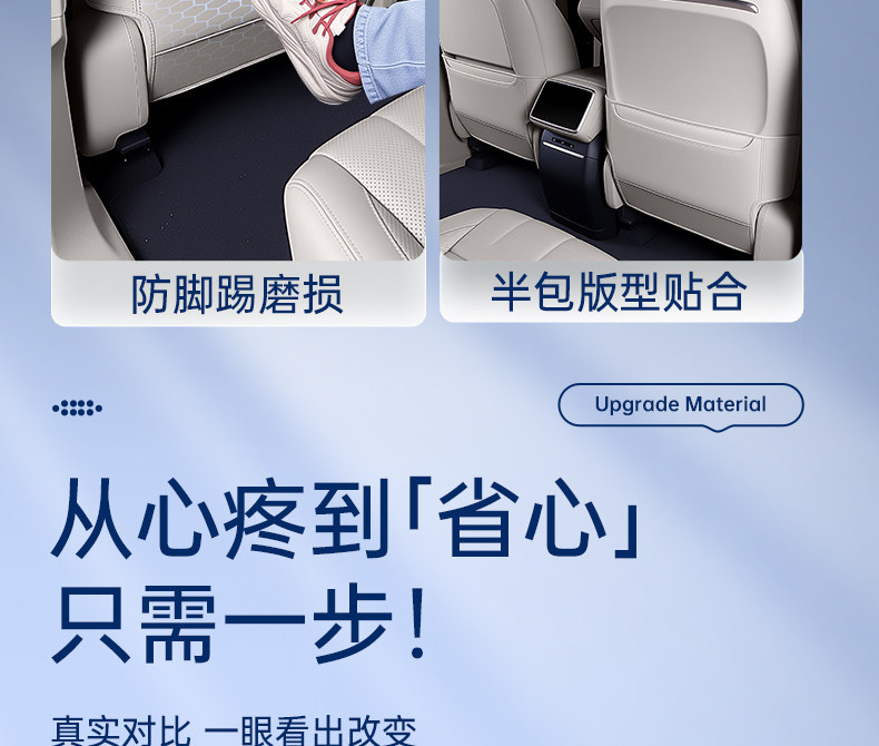 Suitable for Lantu Zhiyin Seat Anti-Kick Pads, Rear Seat Backrest Protection, Car Interior Modification Accessories, and Complete Set of Supplies