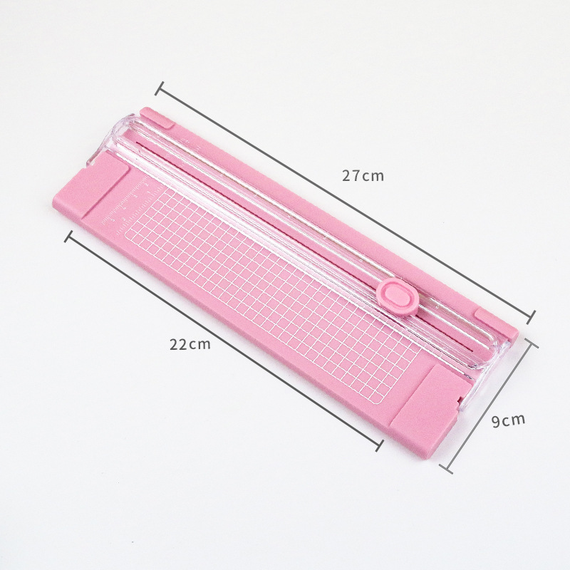 Cortador de papel bidireccional A4 cortador de papel pequeño artefacto portátil cortador de papel de plástico mini DIY cortador de papel mano image 9