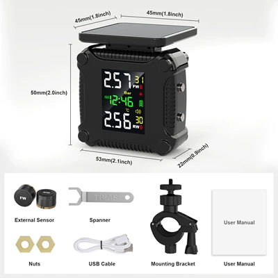 Motorcycle Tire Pressure Tire pressure monitoring system