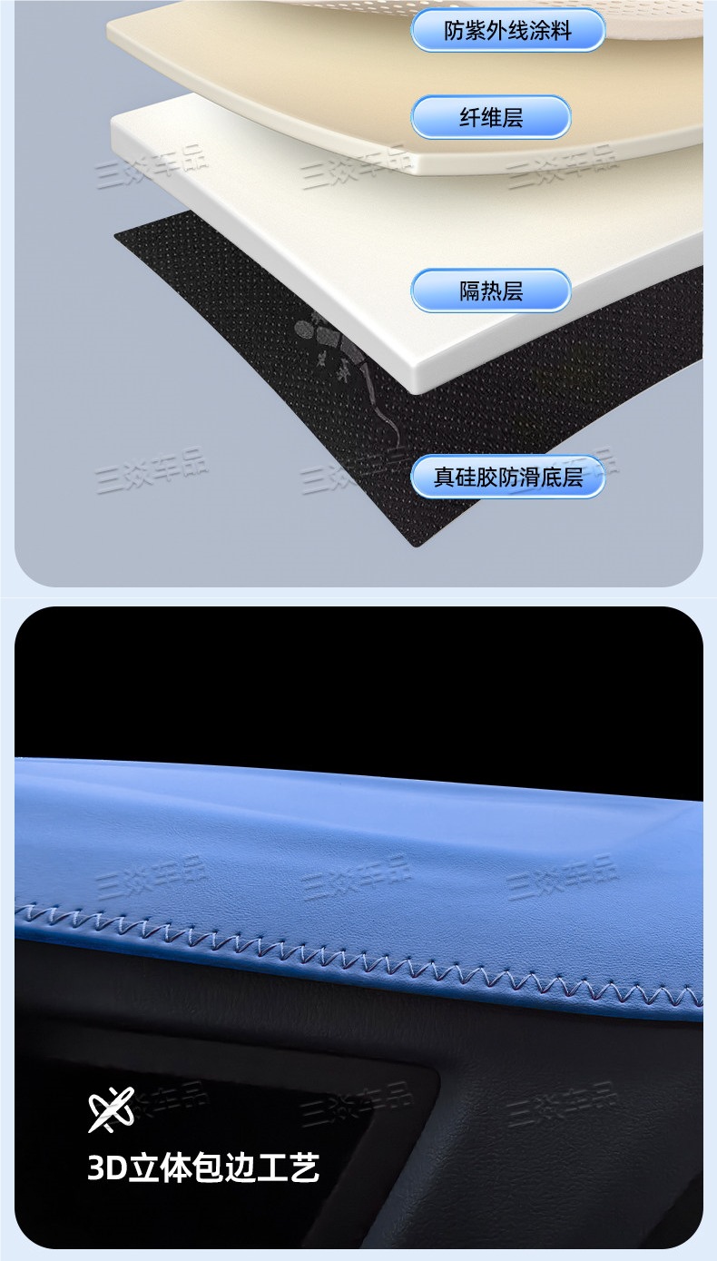 Sun Protection Mat for the Dashboard of Large Trucks, Sunshade Mat, Car Anti-Slip Mat, Workbench Front Console Mat