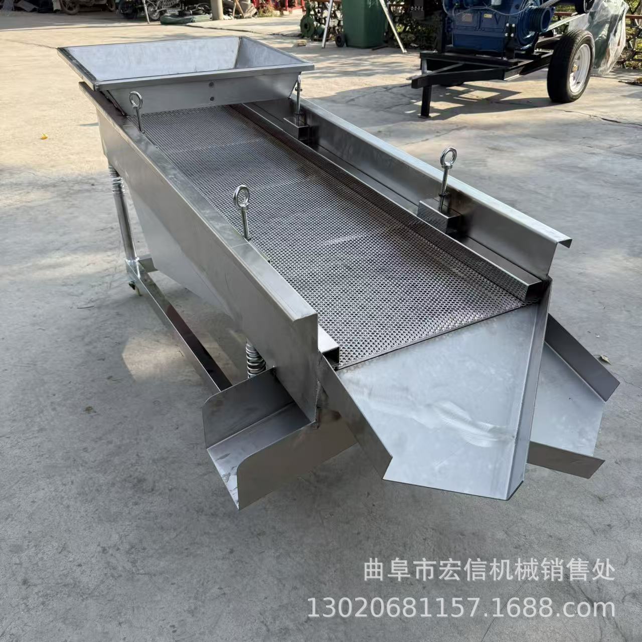 双层筛网虫草分选筛 直线式家用电动筛 元宵面蔬菜粉分离筛