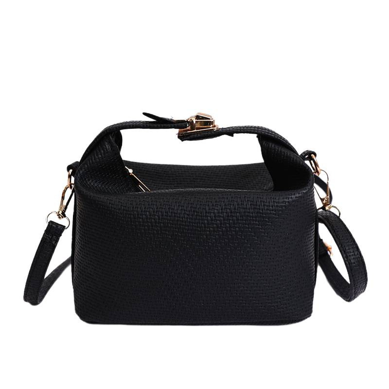 Vintage Square Shoulder Bag For Women Solid Color Crossbody Handbag_voghion.com