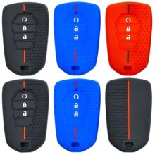 适用新款五十铃DMAX皮卡ISUZU MUX皮卡遥控3键蜂窝纹硅胶车钥匙套
