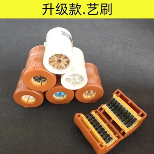 Upgraded art brush hard black bristle DuPont bristle yellow bristle Wenwan cleaning brush King Kong Bodhi cleaning paste brush