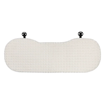 Headrest | neck pillow pillow fashion - rabbit-fur-puff-cushion-white-rear
