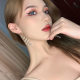 Court Style Vintage Niche Earrings Distinctive Crystal Tassel 925 Silver Earrings Ear Clip Women's Fashion Elegant All-match