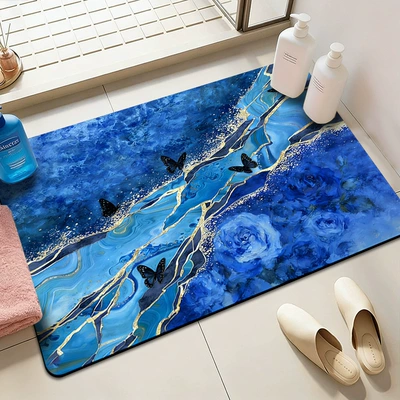 Stain-Resistant Floor Mat, Entrance Decoration, Avtomobil döşəmə paspasları - dali-oil-painting-style-4-4060cm-new-style-diatom-mud