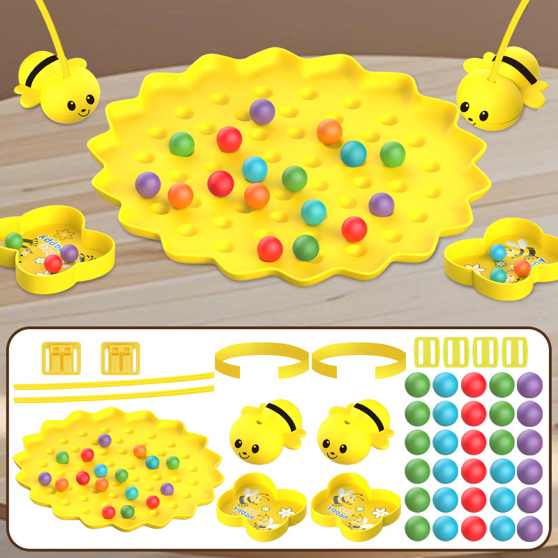 abejas de absorción magnética recolección de frijoles gran aventura pesca perlas magnéticas padres-hijos fiesta interactiva juegos de mesa juguetes de rompecabezas