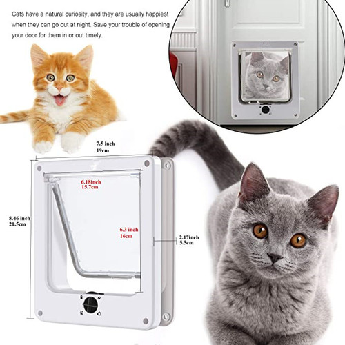 Cross-border supply source, rotating cat door with controllable entry and exit, creative multi-functional cat door hole, pet supplies