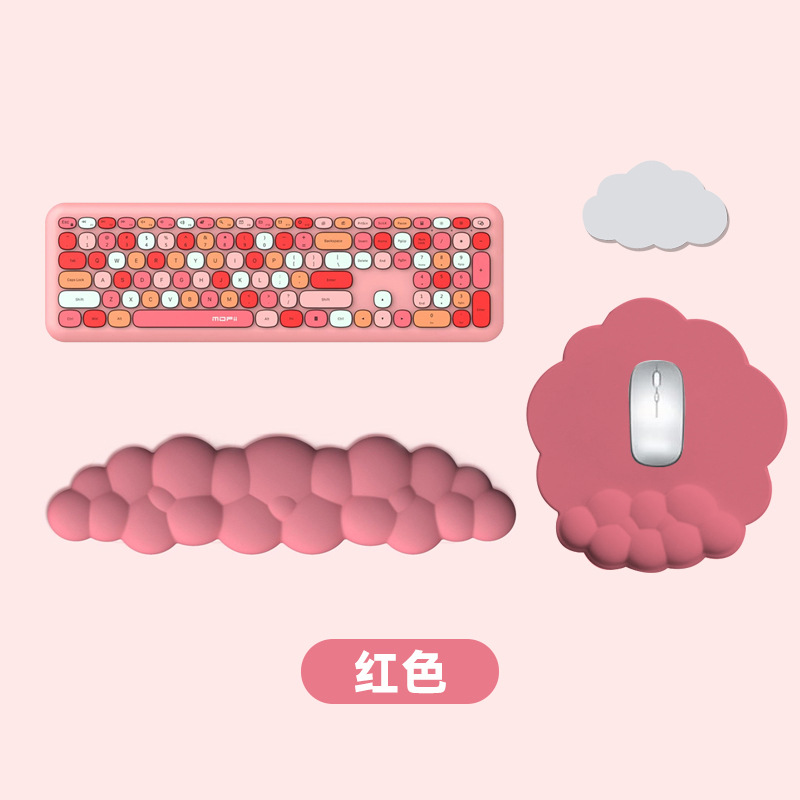 Cojín de muñeca de la almohadilla de ratón de la nube caliente transfronteriza al por mayor computadora oficina de escritorio antideslizante almohadilla de muñeca de espuma de memoria