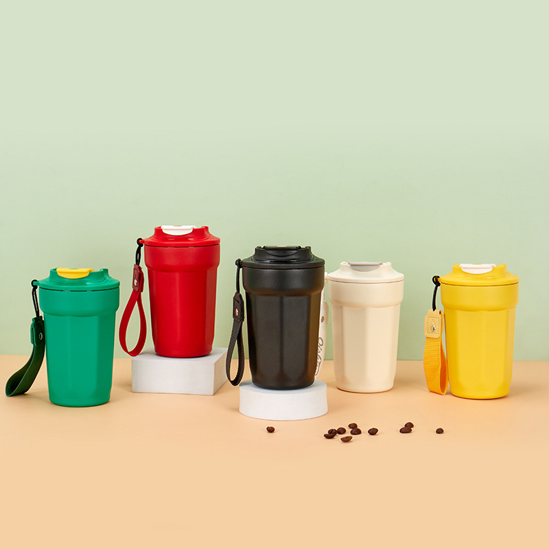 Red de Internet 316 Taza de agua de aislamiento Taza de vacío de alto valor Taza de café portátil octogonal portátil Taza de viaje al por mayor