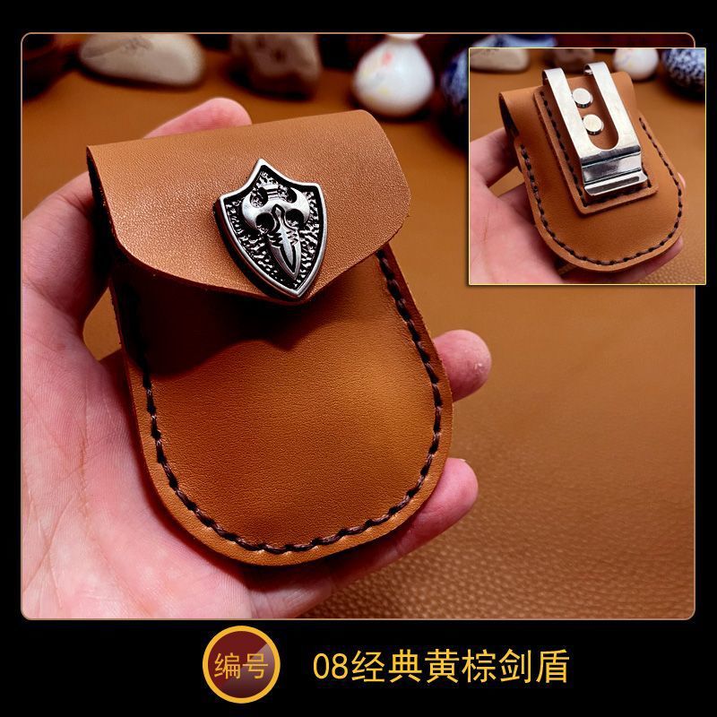 钢夹版多功能皮套疯马皮头层牛皮汽车钥匙包折叠眼镜打火机包|undefined