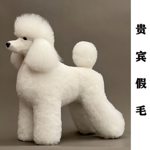 Pet grooming practice faux fur Teddy Poodle skeleton model fake dog hair pieces head hair fake back hair full body hair