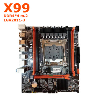 Ruitech New X99 D4 Motherboard LGA2011-3 Игла компьютер Материнская плата DDR4 Память к процессору Qiangqiang V3