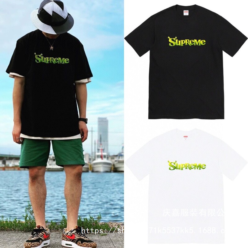Suprem Ss Shanghai Limited Edition Leopard Print Short-Sleeve Loose Round-Neck T-Shirt Casual Unisex Couple Trendy Wholesale Suprem Ss Shanghai Limited Edition Leopard Print Short-Sleeve Loose Round-Neck T-Shirt Casual Unisex Couple Trendy Wholesale