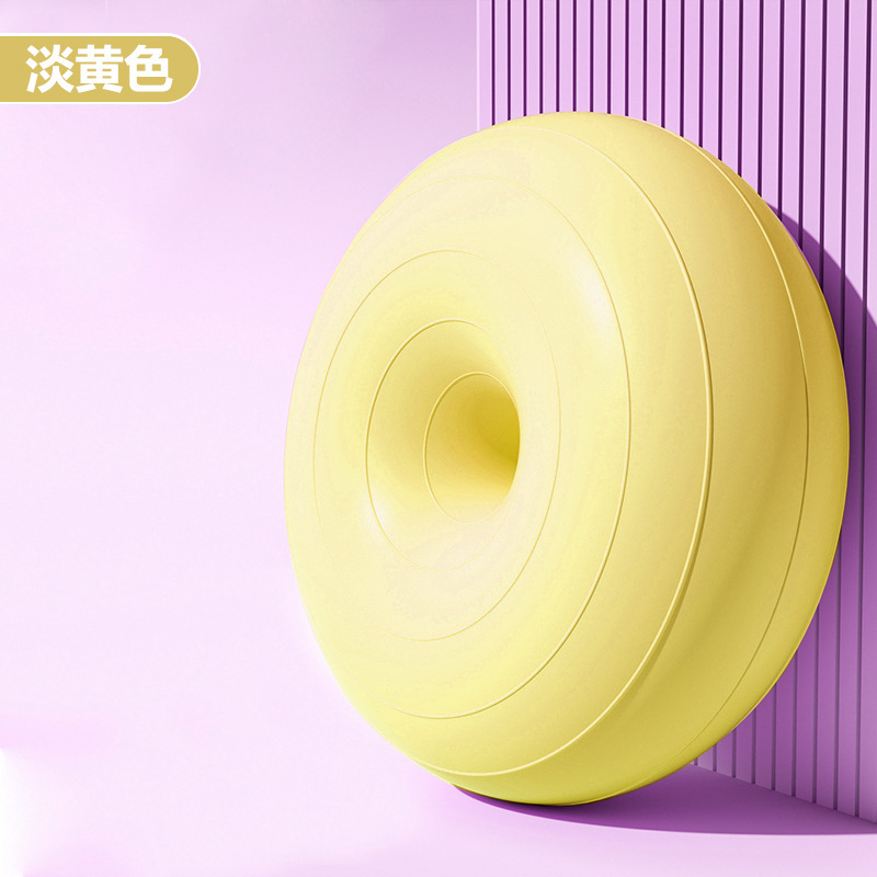 Pelota de yoga de pilates donut bola de manzana engrosada a prueba de explosiones ejercicio fitness recuperación posparto equilibrio estable hemisferio