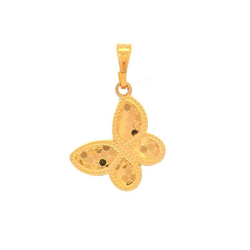 Xuping joyería 5D espejo de panal de dragón colgante colgante mariposa colgante de lujo ligero de alta calidad colgante de oro chapado