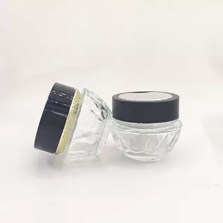 现货50g贵妇膏瓶水晶钻石膏霜瓶面霜隔离霜玻璃分装瓶眼霜瓶批发