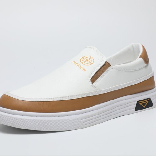 Spring and Autumn Men's Casual Leather Shoes Slip-On Bean Bean Shoes White Shoes for Men Driving Large Size 48-49
