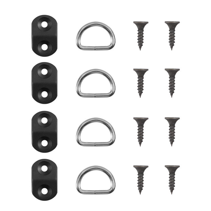 Accesorios de gancho de red de equipaje del maletero del automóvil, anillo colgante de bolsillo de red de almacenamiento del automóvil, caja trasera, anillo colgante de cordón fijo universal