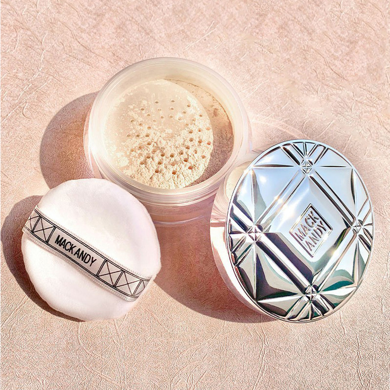 玛可安迪凝脂沁透蜜粉正品定妆哑光雾面防水提亮保湿散粉轻盈定妆