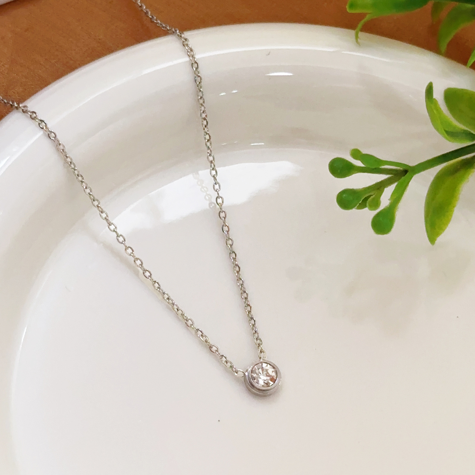 【9168】 미니 솔리테어 스틸 컬러