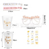 Cup suitable for photo sessions, glasses, bracelet, tattoo stickers, set, suitable for import, new collection